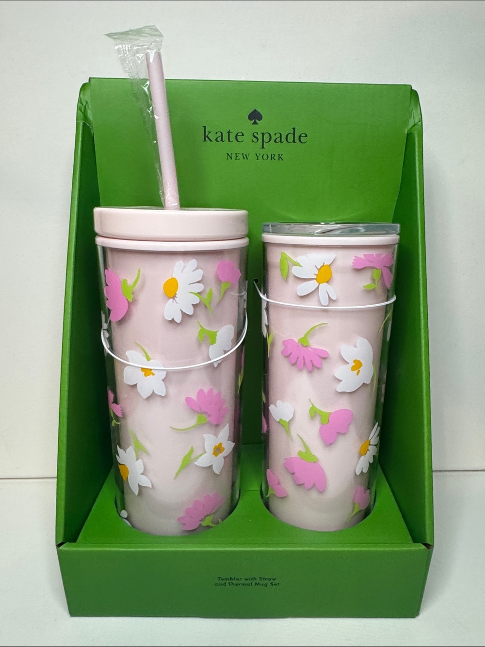 Kate Spade New York Tumbler & Thermal Mug Set - Floral Waltz